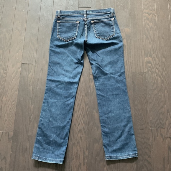 J Brand “The Cigarette Leg” Distressed Blue Jeans - Picture 4 of 12
